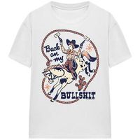 steven rhodes camiseta back on my bullshit para mujer