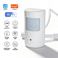 camara wifi inteligente tuya de 5mp mini con deteccion de movimiento lente invisible monitor de seguridad vision nocturna audio bidireccional estilo pir