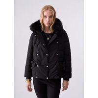 liu jo chaqueta cazadora acolchada con cinturon para mujer