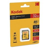 tarjeta de memoria kodak ekmsd32ghc10k sdhc 32 gb uhs-i clase 10 90 mbs