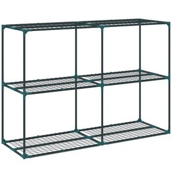 Soporte para plantas 143x48x100 cm verde oscuro