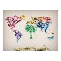papel pintado 3d - dancing smoke trails 250x193 cm