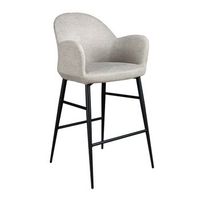 taburete tela gris claro angel cerda 4174 56x55x96
