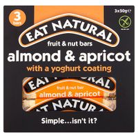 eat natural yoghurt almond and apricot 3 pack