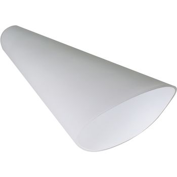 Cristal opalino blanco l.39xanc.15xalt.11cm para aplique