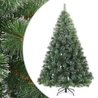 arbol de navidad  decoraciones de navidad artificial plegable cubierto de nieve verde