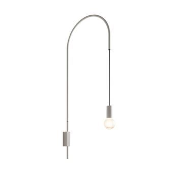 Zafferano - Lámpara De Pared Filo, Giratoria 200°, Metal Pintado, Bombilla E27 Máx. 60 W Incluida, Altura 110 Cm - Blanco