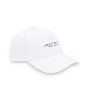 A|X Armani Exchange para hombre. XM001694AF15502U0002 Gorra Casual blanco (OSFA), Algodón