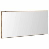 espejo roble artisan 80 x 37 cm vidrio y madera ingenierizada
