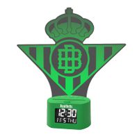 despertador con luz real betis despertador digital con escudo iluminado del real betis balompie oficial y original garantizado