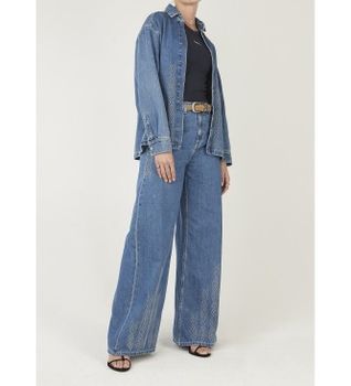 Pepe Jeans para mujer. PL2051049 Pantalón Jaimi azul (34/30), Casual, Algodón