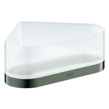 Bandeja Jabonera Esquina Con Soporte Grohe Selection Anthracite, 41038al0