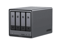 servidor nas - ugreen dxp4800plus ssd capacidad 112 tb 8gb ram intel pentium gold 8505 4 bahias gris