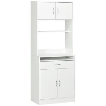 Alacena de cocina 70x40x180 cm blanco