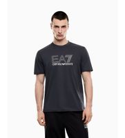 ea7 para hombre 7m001307af10375 camiseta visibility gris l casual algodon manga corta