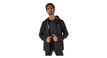 Chaqueta impermeable para hombre kiprun run 500 negra