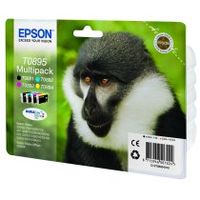 epson t0895 c13t08954010 pack cartucho original negro  tricolor de capacidad estandar