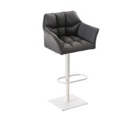 taburete de bar damaso tapizado en cuero sintetico 45x64x88-113 cm