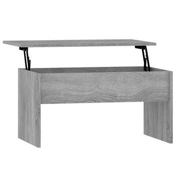 Mesa De Café - Mesa De Centro Madera De Ingeniería Gris Sonoma 80x50,5x41,5 Cm