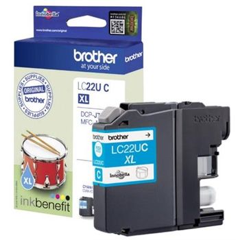 Brother LC22UC Cyan Original Ink Cartridge