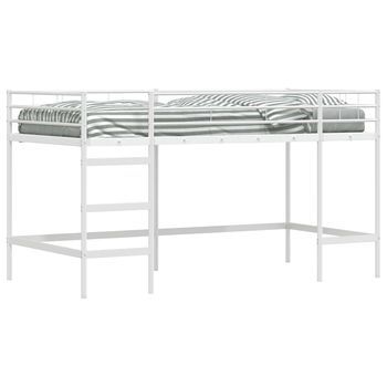 Cama Individual | Estructura De Litera Para Niños 100 X 200 Cm Acero