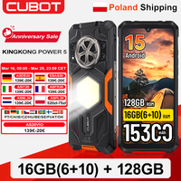 envio desde polonia telefono inteligente resistente cubot kingkong power 5 android 15 15300 mah 688 pulgadas 16 gb de ram 610 128 gb de rom linterna para acampar