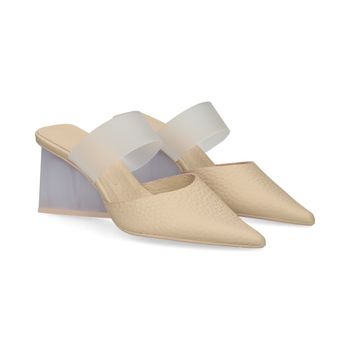 Ras Zuecos Mujer - Beige Talla 39
