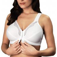 front fastening posture control cotton bra