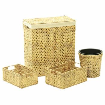 Juego De Cuarto De Baño Jacinto De Agua 4 Piezas Vidaxl