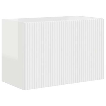 Mueble De Tv | Mueble De Salón | Gabinete De Tv Montado En La Pared Brillante 59,5 X 31 X 40 Cm