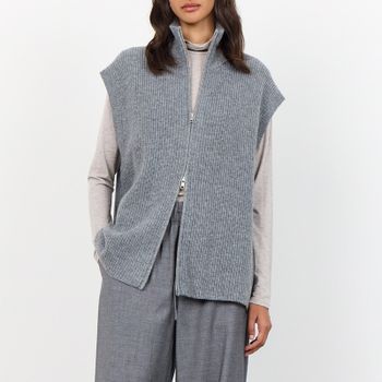 Leveté Room Juliana Wool-Blend Ribbed-Knit Jumper - S / 36