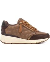 de carmela zapatillas casual carmela 161954 marron con cremallera decorativa marron