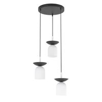 lampara colgante lorenza ii blanconegro 3 luces