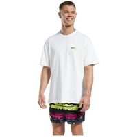 reebok sport camiseta t-shirt blanc avec graphismes smiley para mujer