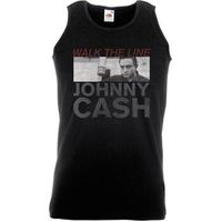 johnny cash camiseta tirantes ro1872 para mujer