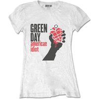 green day camiseta manga larga american idiot para mujer
