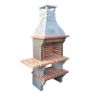 barbacoa petrus con 1 estante  de obra