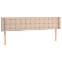 cabecero cama  panel de cabecera de cuero sintetico color capuchino 163x16x7888 cm