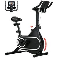 bicicleta estatica rolipo bicicleta estatica con asiento y manillar ajustables pantalla lcd volante de inercia de 4 kg 8 niveles de resistencia
