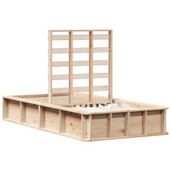 Estructura De Cama Marrón 80 X 200 Cm Madera De Pino Macizo Vidaxl