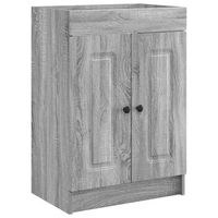 cabinet debajo del fregadero sonoma gris 56 x 375 x 81 cm vidaxl