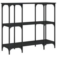 mesa consola madera de ingenieria negra 102x35x90 cm vidaxl