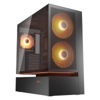 caja pc cougar cgr-2da4b-m midi tower atx vidrio templado rgb negro