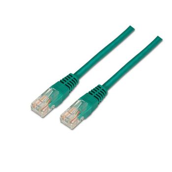 Cable de red AISENS A135-0246 Cat.6 UTP AWG24 1m Verde contactos chapados en oro