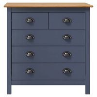 mesita de noche  armario de noche  mesa de noche hill madera maciza de pino gris 79x40x80 cm