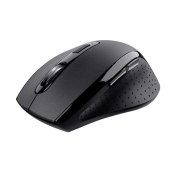 Ratón Trust inalámbrico 1200 DPI clic silencioso 6 botones ergonómico Negro