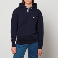maison kitsune womens tricolor fox patch classic hoodie - navy - s