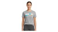 camiseta de manga corta ironman 70 3 francia gris para mujer