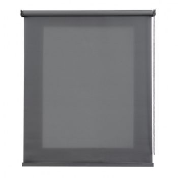 Estores Enrollables Estor Translúcido Premium Con Acabados En Aluminio Gris Oscuro 160x250 Cm