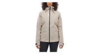 chaqueta millet seneca gore tex 2l beige de mujer